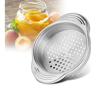 Qcwwy Escurridor de Latas de Acero Inoxidable sin Desorden, Colador de Latas de Atún con Placa de Prensa de Acero 304, Antideslizante, Drenaje de Líquido Eficiente para Cocineros Domésticos y Uso