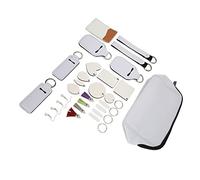 Qcwwy Espacios en Blanco de Sublimación de Doble Cara DIY Transferencia de Calor Personalizada Accesorios de Metal MDF para Mujeres Niñas Manualidades DIY Cumpleaños Materiales Artesanales