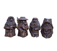 Qcwwy Estatua Nórdica de Odin, Estatua Vikinga de Odin de la Edad Oscura, Figuras de Mitología Vikinga Nórdica, Adornos Paganos Nórdicos, Adornos Artesanales para (Trueno -