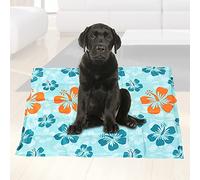 Qcwwy Estera de Enfriamiento de Gel para Mascotas, Cojín con Almohadilla de Hielo para Perros Pequeños y Grandes, Gatos, Absorbe Más Calor Que el bambú, Liviano, Portátil, para Uso en (M)