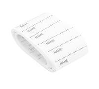 Qcwwy Etiquetas Grabables para Planchar en Ropa, Etiquetas de Nombres de Tela de Poliéster Precortadas para Uniformes Escolares, Cuarto de Lavado, Otros Suministros de Bordado y Costura