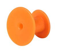 Qcwwy Etiquetas para las Orejas de Ganado, 100 Piezas Marcadores de Identificación de Animales de Aves de Corral Etiqueta Tarjetas de Identificación de Ganado (Crotal naranja redondo sin palabras