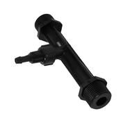 Qcwwy Fertilizante, Inyector de Fertilizante para Riego de Jardín Kit de Riego por Goteo Negro de Plástico Inyector de Fertilizante Tipo Venturi, Tubo de Riego de 1/2 3/4 1 Pulgada