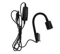 Qcwwy Foco para Acuario Luz LED para Acuario Luz de Enfoque para para Pecera Abierta Iluminación de 3 Colores LED Interior Ajustable Mini Lámpara con Clamp/Holder IP65 Impermeabilización Abrazadera