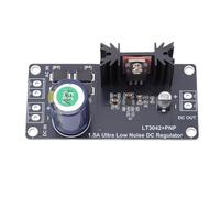 Qcwwy Fuente de Alimentación del Regulador Lineal, Módulo Regulador de Voltaje de bajo Ruido Salida de 12 V CC Tablero Estabilizado Ajustable Alta Disipación de Calor para Equipos de