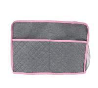 Qcwwy Funda de Lona para Máquina de Coser, Cubierta Protectora Universal Plegable a Prueba de Polvo con Bolsillos de Almacenamiento Adecuada para Accesorios de Máquinas de Coser (Grey)