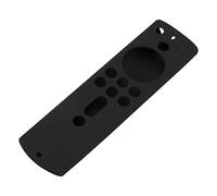 Qcwwy Funda de Silicona Antideslizante a Prueba de Golpes, Cubierta de Silicona Suave para Control Remoto Fire TV Stick 4K, Accesibilidad Total para Dueños de Mascotas (Black)