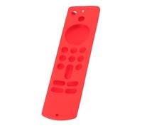 Qcwwy Funda Protectora de Silicona para Mando a Distancia para Fire TV Stick de 3.ª Generación con Diseño Antideslizante y Cordón, Lavable a Prueba de Golpes, Artículos Ligeros para el Hogar (Rojo)