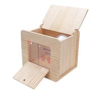 Qcwwy Grita la Caja de Combate de Casas de Criador de Madera para Cajas de Perros, Loro Aislado - Roble Duradero, Uso Multifuncional