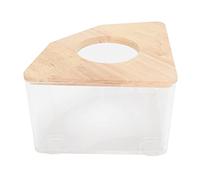 Qcwwy Hamster-Sand-Badebox, Wasserdicht, Mehrzweckbehälter, Transparentes Hamster-Badezimmer für Kleine Tiere, PS-Material