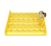 Qcwwy Herramienta de Bandeja Giratoria para Incubadora de Huevos, Bandeja de Incubadora de Huevos Profesional de 24 Piezas Bandeja Giratoria de Huevos de Pájaro con Motor de Giro (AC12V)