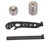 Qcwwy Herramienta de Calibre Circular Magnético, Conjunto de Reglas de Creación de Herramientas de Pintura de Funciones Múltiples Reemplazar 7 Herramientas con un Protractor de