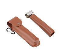 Qcwwy Herramienta Multiusos de Supervivencia para exteriores: Perforadora y Taladradora con Funda de Cuero y Bolsa de Almacenamiento para Acampar, Hacer Senderismo sobrevivir. (BROWN)