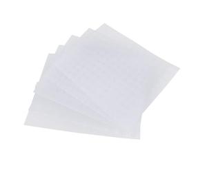 Qcwwy Hojas de Lona de Plástico, 5 Piezas Lona de Malla de Plástico de 7 Cuentas 33.5x26cm con 4 Agujas de Tejer, Fácil de Cortar para Bordar Crochet Tejer Tamices de Jardín y Manualidades de
