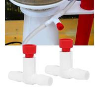Qcwwy Interrupteur de Valve D'air pour Aquarium, Réglage Fin, 2 Pièces pour écumeur de Protéines, Matière Plastique, Facile à Utiliser pour les Amateurs D'aquarium