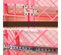 Qcwwy Jaula para Perros Parques para Perros Pequeños y Medianos Lavable Fácil Montaje No Se Necesitan Herramientas Puertas para Muebles (Conjunto Completo pequeño (Aprox. 90x90x60 cm)