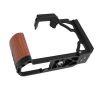 Qcwwy Jaulas de Cámara de Metal de Vivienda Larga: Marco de Ensamblaje de la Mitad de la Mitad para Microcamera ZFC, Interfaces Ricas para Grabaciones Horizontales y Verticales, Herramientas (Black)