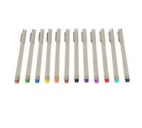 Qcwwy Juego de 12 Bolígrafos de Dibujo, Coloridos Rotuladores de Punta Fina para Artistas con Tinta Suave, Suministros de Oficina para Escribir Bocetos, Caligrafía, Cómics, Acuarelas