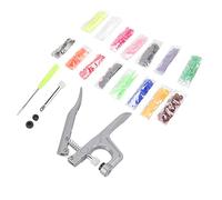 Qcwwy Juego de Broches de Plástico Otros Utensilios para el Hogar Alicates a Presión Múltiples Colores para Ropa Manualidades Costura Tejer Toallas Juego de Broches de Plástico 150 Piezas Hebilla T5