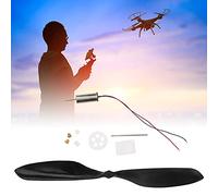 Qcwwy Juego de Hélices de Motor sin Núcleo, Hélice de Alta Velocidad de Plástico ABS para Aviones de Control Remoto de Helicópteros de Motor (Juego Completo de reducción 716.)