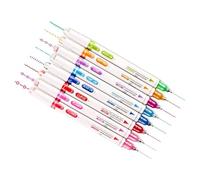 Qcwwy Juego de Rotuladores Resaltadores Curvos de Punta Doble de 16 Colores para Tomar Notas, Dibujar en un Diario con 8 Colores Clásicos y Diversas Formas Curvas para Adultos, Niños y