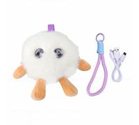 Qcwwy Juguete de Peluche con IA, Compañero Interactivo Chat de Voz Respuestas Realistas Aprendizaje de Idiomas Batería de 1000 MAh Soporte Emocional sin Pantalla para Relajarse Antes