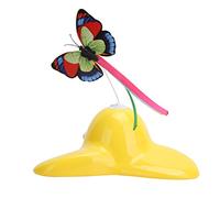 Qcwwy Juguete Giratorio Electrónico para Gatos con Mariposas Giratorias de 360 Grados, Juguete Interactivo para Gatos de Interior, Reduce la Ansiedad, Mejora el Estado de ánimo