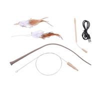 Qcwwy Juguete Interactivo para Gatos, Control Inteligente de Chips, Varita para Mascotas, Juguetes de Ejercicio para Mascotas Impulsados eléctricamente de bajo Consumo, Adecuados