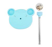 Qcwwy Juguete para Dispensadores de Gato, Juguete Interactivo de Plástico para la Forma del Oso de Plástico para Gatos y Perros Pequeños, el Círculo de Alimentos con Goteras para Uso en Interiores