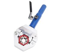 Qcwwy Kit de Accesorios para Aire Acondicionado para el Hogar Herramienta de Engarzado Manual con 7 Troqueles Presión 8T para Manguera de CA Reparación de Aire Acondicionado Rescate Al Libre