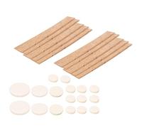 Qcwwy Kit de Almohadillas de Clarinete de 17 Piezas BB BB Clave Plana B-FLAT Clave de Oveja de Corcho Personalizada para Mantenimiento de la Molestia con Bolsa de Almacenamiento