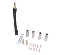 Qcwwy Kit de Bienes de Consumo de Soldadura de Latón de 18 Partes para MB15 15AK Torch SHIELD TIPS STECKENTENS para Mantenimiento Rápido y Reemplazo de Dispositivos para Dispositivos Rápidos