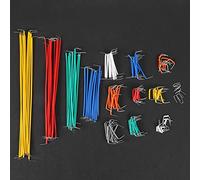 Qcwwy Kit de Cables de Puente de 140 Piezas, Cables de Puente de Placa de Pruebas Surtidos para Proyectos de Creación de Prototipos, 14 Longitudes con Caja de Almacenamiento de Componentes
