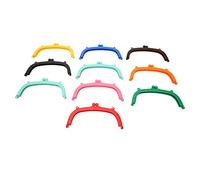 Qcwwy Kit de Cierre de Fondo con Orejas Dobles Fácil de Instalar un Bloqueo de Boba de Beso de Plástico para Manualidades de Bricolaje, Suministros de Suministros a Mano en Varios Colores de 10 para