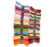 Qcwwy Kit de Costura de Hilo de 50 Colores, Hilo de Poliéster que No Se Decolora para Máquina de Coser Doméstica, con Colores Brillantes y Costuras Suaves