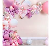 Qcwwy Kit de de Guirnalda de Globos, Kit de de Guirnalda de Globos, Película de Aluminio Reutilizable, Decorativos para Fiestas, Baby Shower, Cumpleaños, Bodas, Aniversarios, Decoraciones para