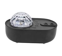 Qcwwy Lámpara de Proyección de Nave Espacial Nuevo Actualizado 10 Modos de Luz 3 Sonidos de la Naturaleza Bluetooth Sincronización de Música Efectos Rgb Control Remoto Alimentado por USB para (BLACK)