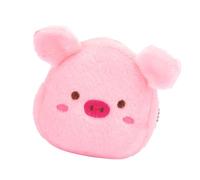 Qcwwy Lindo Monedero de Cerdo Rosa Monedero para Niños con Cierre Suave para y Pequeños Tesoros Lindo de Cerdo Rosa Felpa Mini de Hogar
