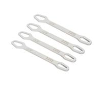 Qcwwy Llave Autoajustable Universal de Doble Punta, Construcción de Acero 60HRC, Llave Ajustable de 8 22 Mm para Reparación Automotriz y del Hogar (SILVER)