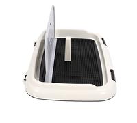 Qcwwy Manejo del Almacén de Mareas para Perros Internos, Materiales de Plástico, Adecuado para Perros Pequeños y Medianos, Fácil de Instalar, Ideal para Propietarios Ocupados (Black)
