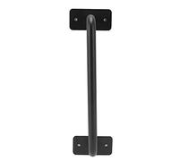 Qcwwy Manija de Puerta de Acero Al Carbono Diseño de Sarga Superficie Esmerilada Mate Resistente y Duradera para Puerta Cobertizo Garaje Gabinete con Corrediza de Granero con Herrajes para el Hogar de
