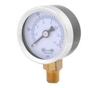 Qcwwy Manómetro Hidráulico de 0-200 Psi, Construcción Metálica, Lecturas Claras, 1/8 NPT, Ideal para Medición de Presión de Plomería y Automoción