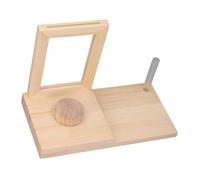Qcwwy Marco de Fotos Conmemorativo de Madera Hecho a Mano para Mascotas Queridas, Adecuado para Escritorios, Alféizares, Estanterías o Mesitas de Noche (Color de Madera Original.)