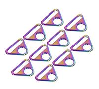 Qcwwy Materiales Artesanales Aleación de Zinc Slide Slide Hebilla Bag Bag Back Hook Anillos de 38 Mm Corres de Bolsas Hardware para Accesorios de Equipaje 10 PC Hebilla de Metal (multicolor)