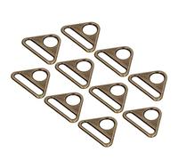 Qcwwy Materiales Artesanales Aleación de Zinc Slide Slide Hebilla Bag Bag Back Hook Anillos de 38 Mm Corres de Bolsas Hardware para Accesorios de Equipaje 10 PC Hebilla de Metal (Latón antiguo)