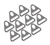 Qcwwy Materiales Artesanales Aleación de Zinc Slide Slide Hebilla Bag Bag Back Hook Anillos de 38 Mm Corres de Bolsas Hardware para Accesorios de Equipaje 10 PC Hebilla de Metal (Gris metálico)