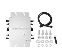 Qcwwy Microinversor Solar, Inversor de Corriente 1200W Microinversor de Conexión a Red Solar Identificación Automática Inversores de Energía de Conexión a Red