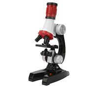 Qcwwy Microscopio Biológico de Niños Educativos Juego para Niños 100x 400x 1200X de Microscopio Monocular para Estudiantes