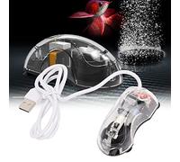 Qcwwy Mini Bomba de Aire para Acuario, Bomba de Aire para Acuario, Súper Silenciosa, Profesional, Silenciosa, Bomba de Oxígeno para Acuario, para Peces, Tortugas, (Alimentado por USB