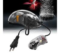 Qcwwy Mini Bomba de Aire para Acuario, Bomba de Aire para Acuario, Súper Silenciosa, Profesional, Silenciosa, Bomba de Oxígeno para Acuario, para Peces, Tortugas, (Enchufe Europeo